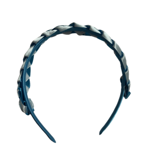 Dark Blue with Light Blue Braid Hair Hoop - Headband 2