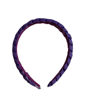 Dark Purple with Light Purple Braid Hair Hoop - Headband 2